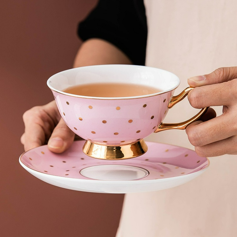 Home Cooking Recipes - Tazas de Café de Cerámica Rosa