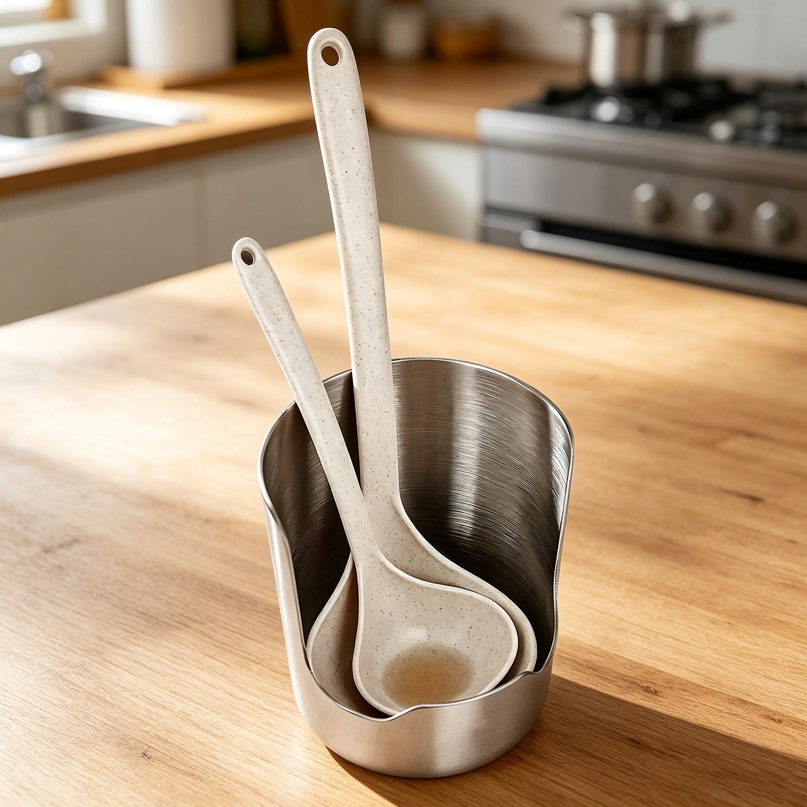 Home Cooking Meals - Soporte organizador de acero inoxidable para