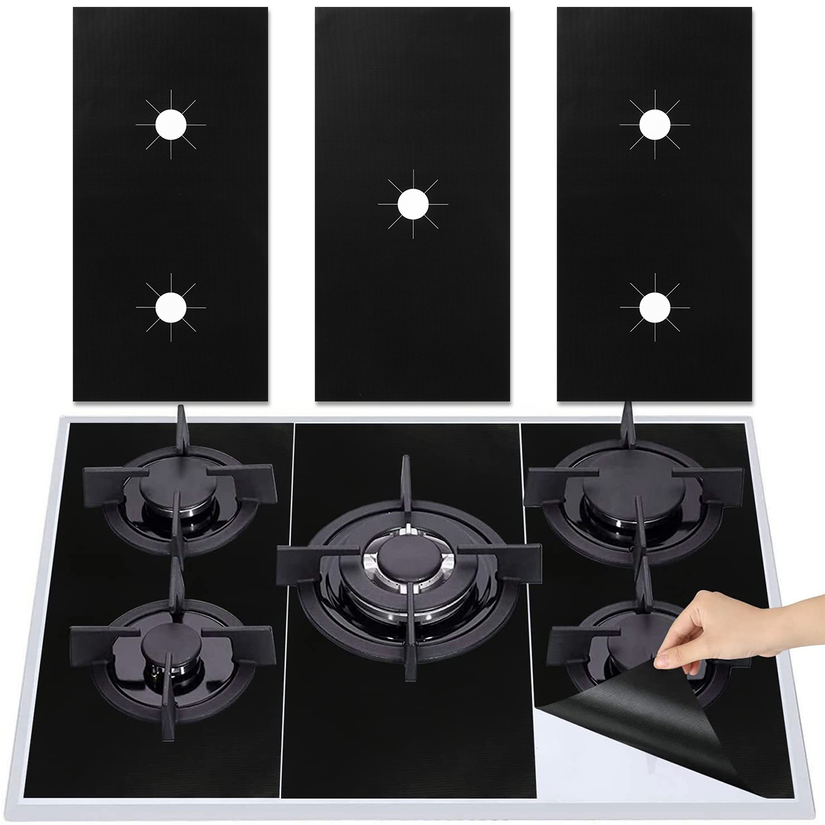 Home Cooking Cookbook - Protectores universales para estufa de Gas,