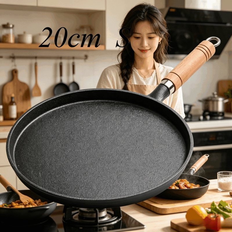 Dosa Pan Iron - Sartén de hierro fundido de 20