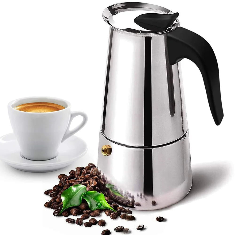 Cafetera Moka de acero inoxida - Home Cooking Appliances reseña y precio