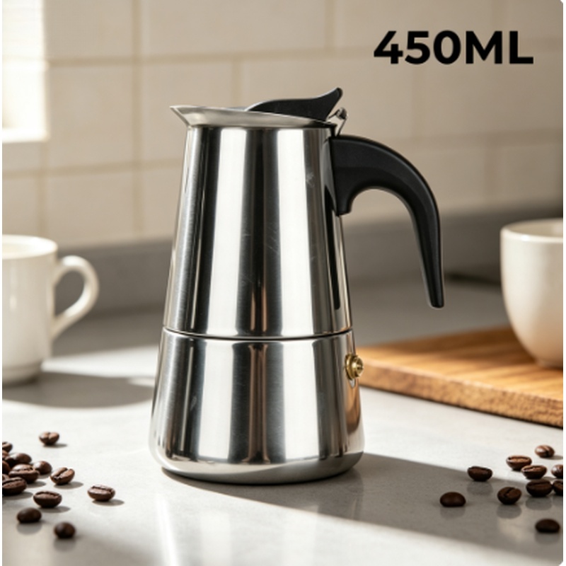 Cafetera Moka de Acero Inoxida - Home Cooking Appliances reseña y precio