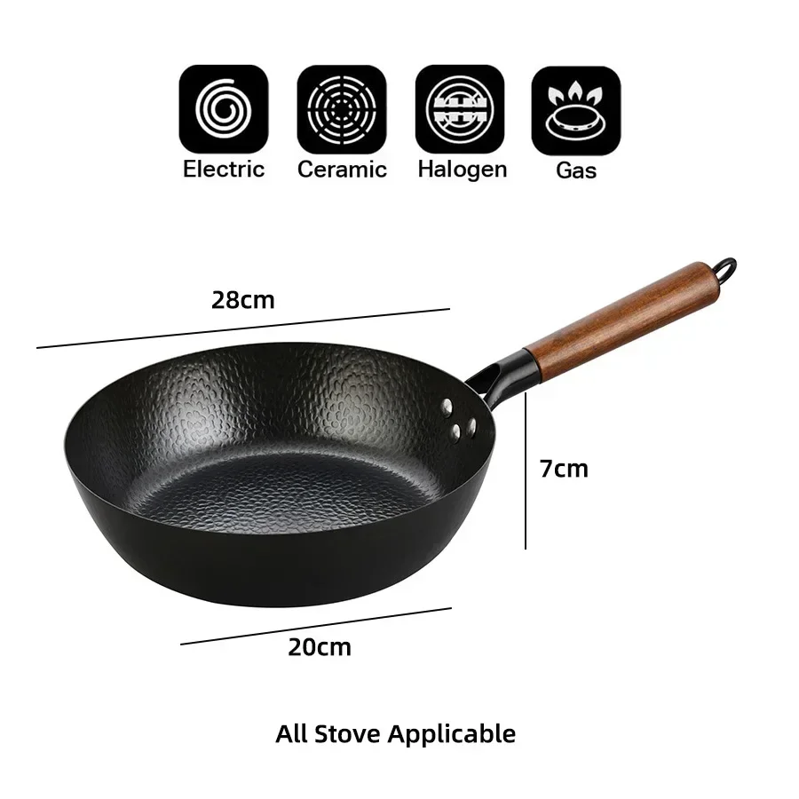 Sartén Wok de hierro de alta c - Dosa Pan Iron reseña y precio